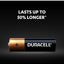 بطاريات Duracell AA قلوية 8 قطع خامة نايلون ملون