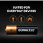 بطاريات Duracell AA قلوية 8 قطع خامة نايلون ملون