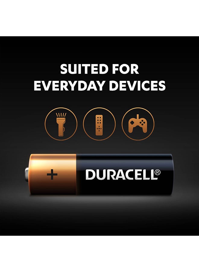 بطاريات Duracell AA قلوية 8 قطع خامة نايلون ملون
