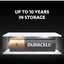 بطاريات Duracell AA قلوية 8 قطع خامة نايلون ملون