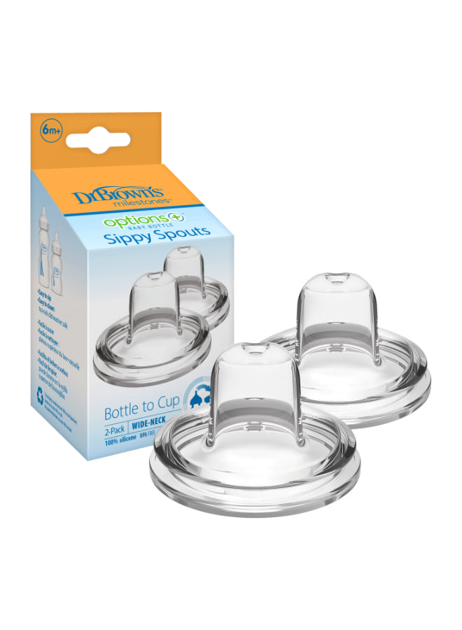 Dr. Brown’s Pack Of 2 Option Plus Wide Neck Bottle Teat 6m+