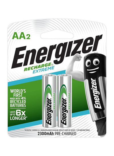 Energizer 2 AA Recharge Blister Card 18.4ounce