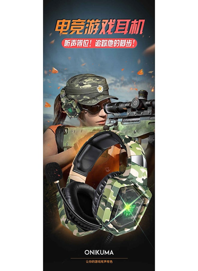 K8 Gaming Wired Headset With Microphone  RgbFor PS4/PS5/XOne/XSeries/NSwitch/PC