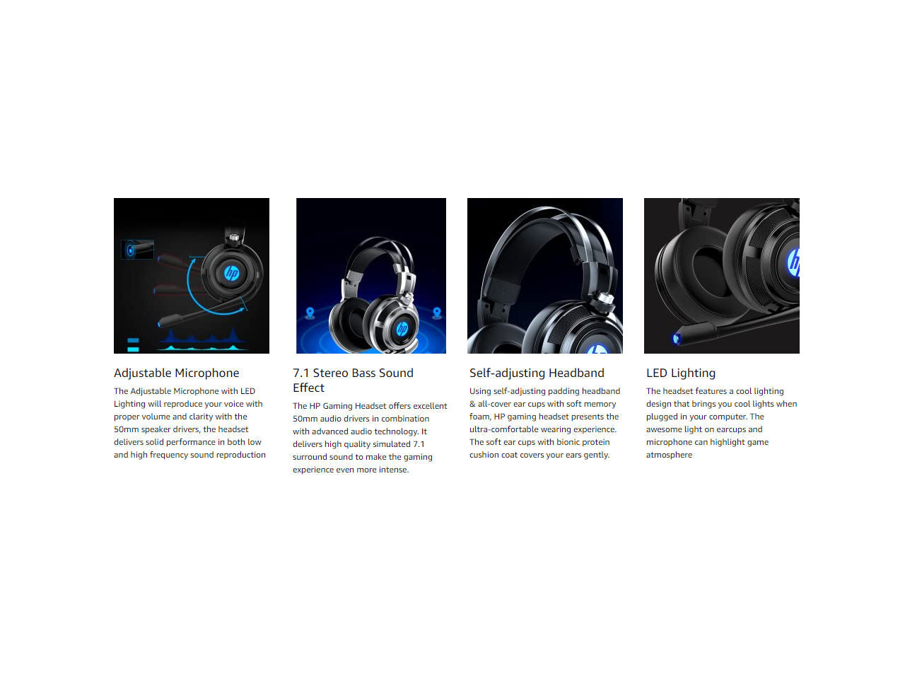 H200 Wired Stereo Gaming Headset With Folding Microphone