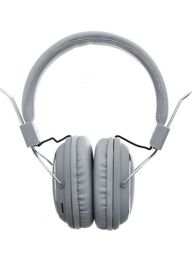 Walk and Talk Wireless Over Ear Headphones With Microphone Sliver