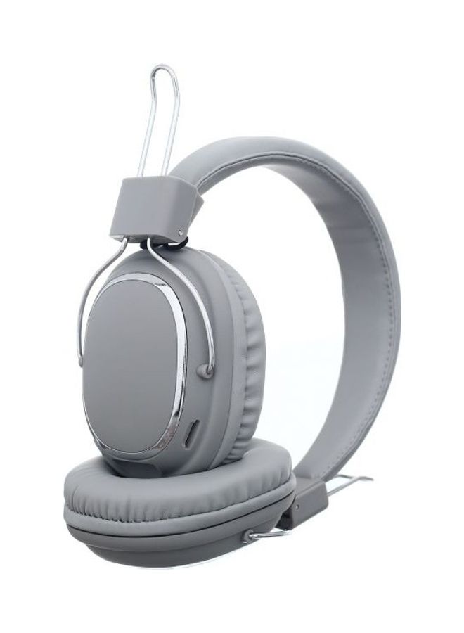 Walk and Talk Wireless Over Ear Headphones With Microphone Sliver