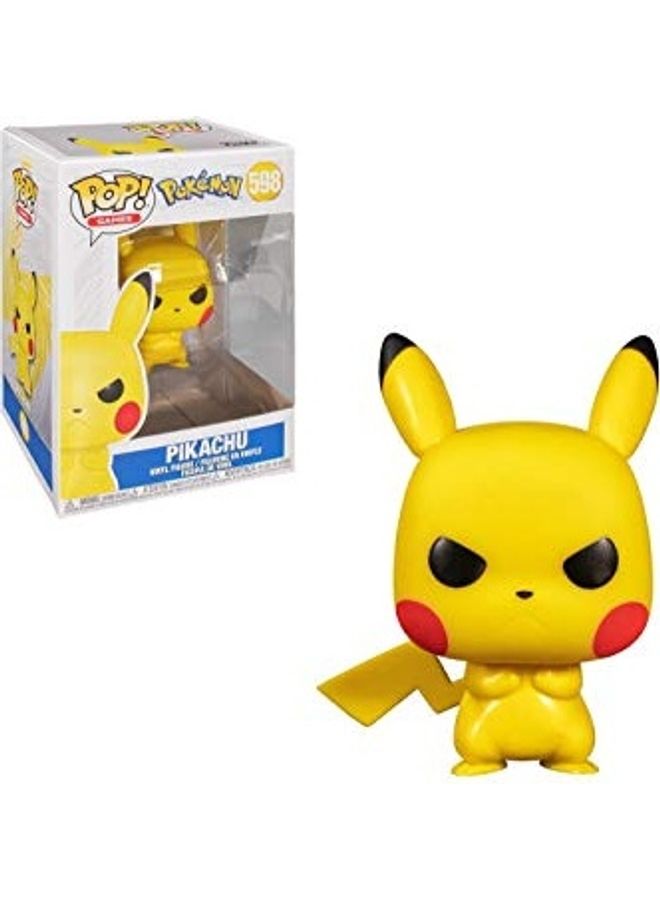 Pokemon Grumpy Pikachu Bobblehead Toy 3.75inch