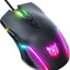 Onikuma CW905 RGB Gaming Mouse - 6400 DPI -  7 Programable Buttons - Black