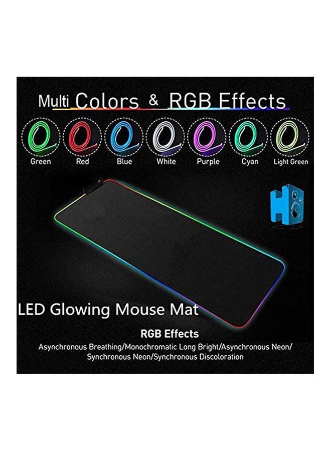 Led Luminous Gaming Mouse Pad Rgb Oversized Glowing Keyboard Mat
