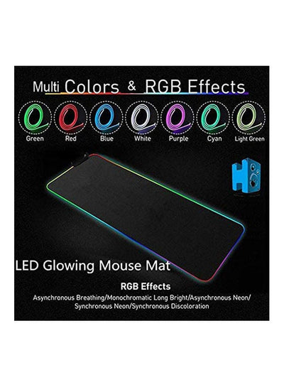 Led Luminous Gaming Mouse Pad Rgb Oversized Glowing Keyboard Mat