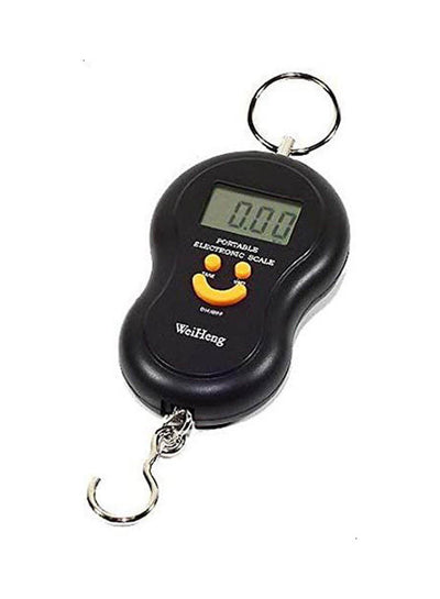 Hand Scale portable electronic scale 50kg hand hanging hook pocket scale black