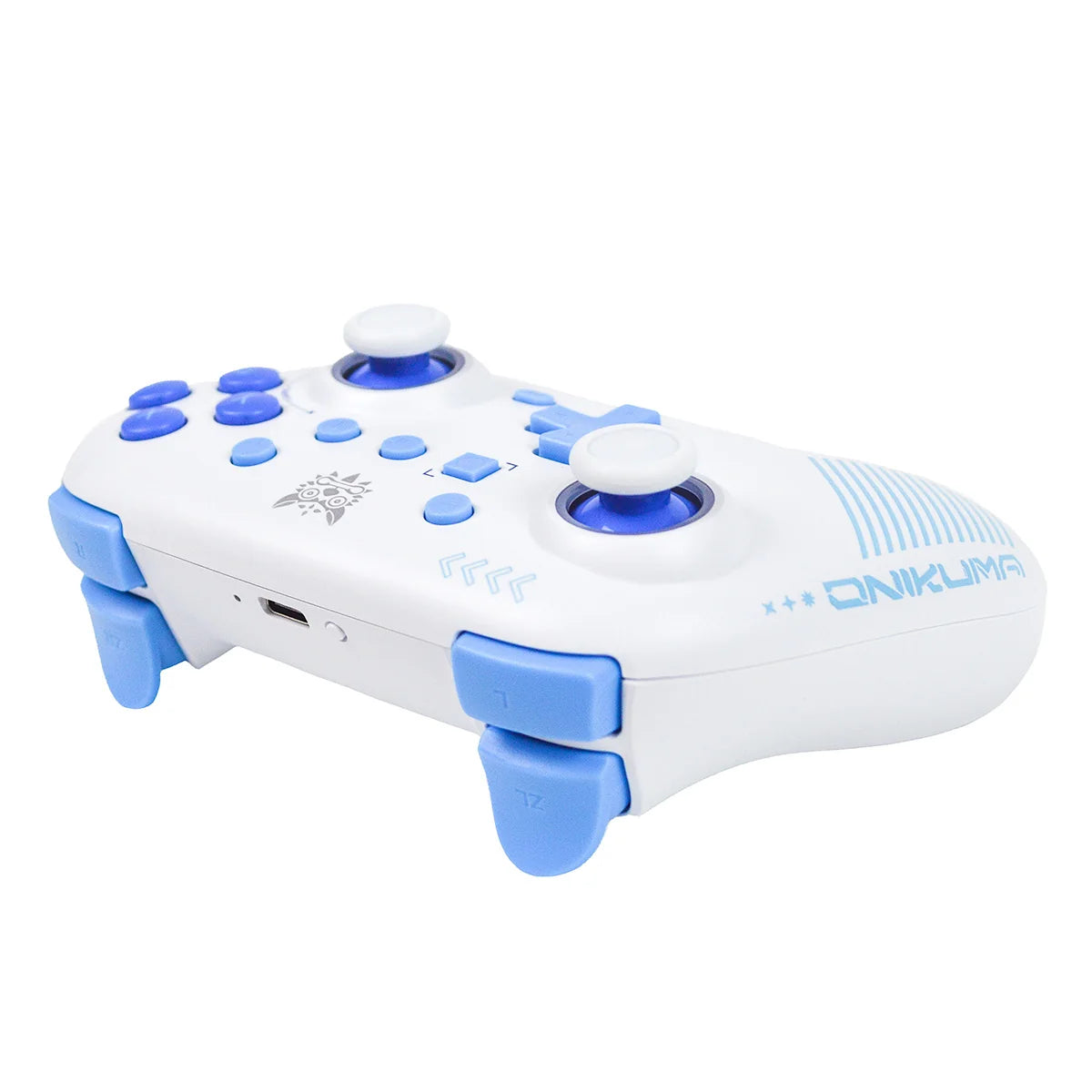 onikuma C1 Dual-Mode Gaming Controller Hall Effect Joysticks 6-Axis Gyro White