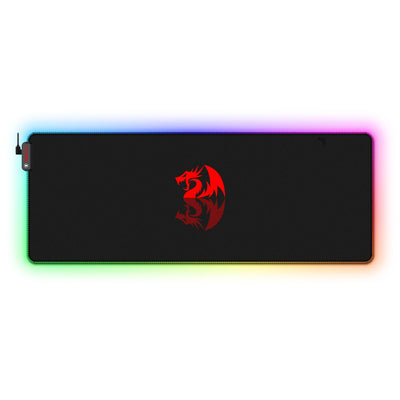 Redragon P027 RGB Mousepad Stitched Edges Black