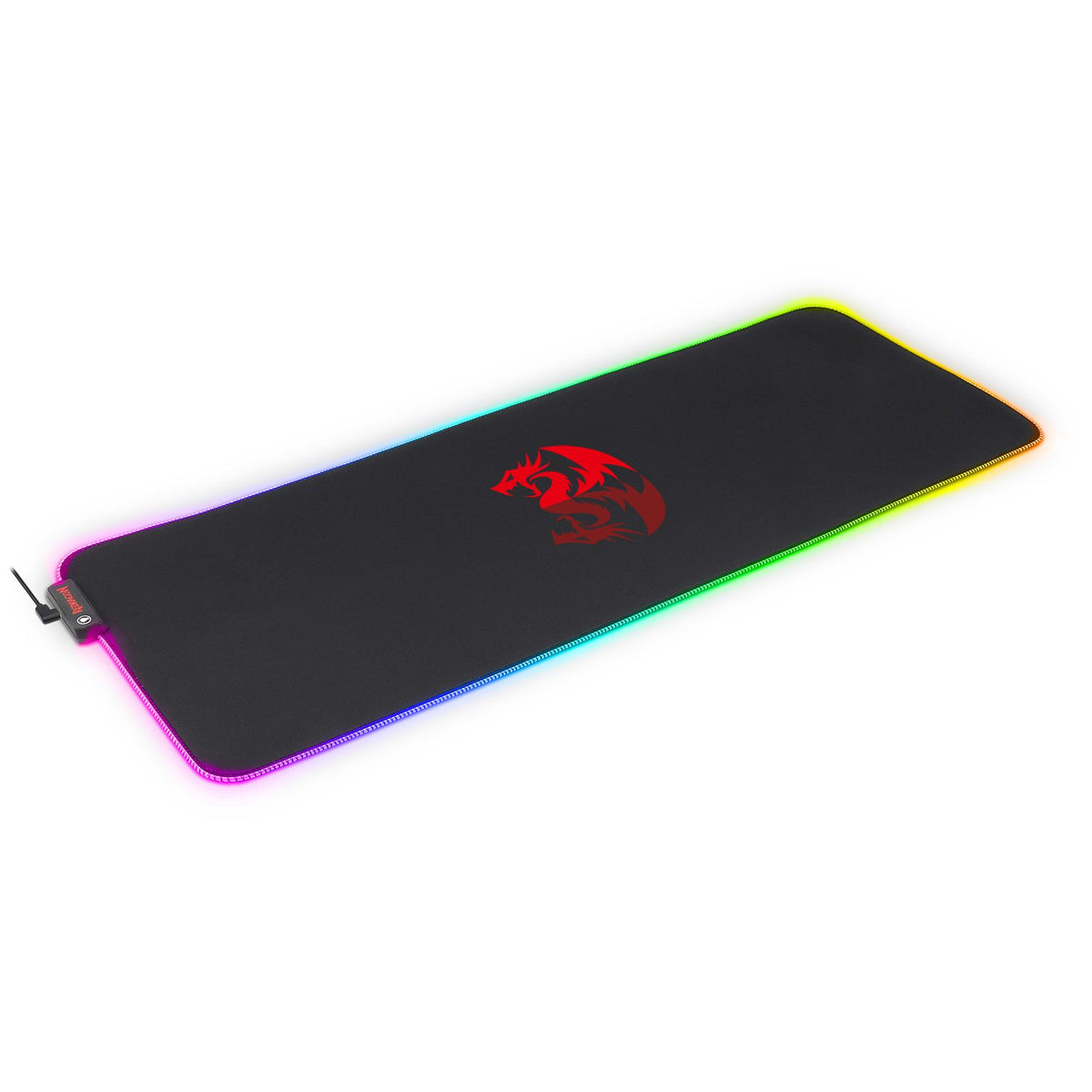 Redragon P027 RGB Mousepad Stitched Edges Black