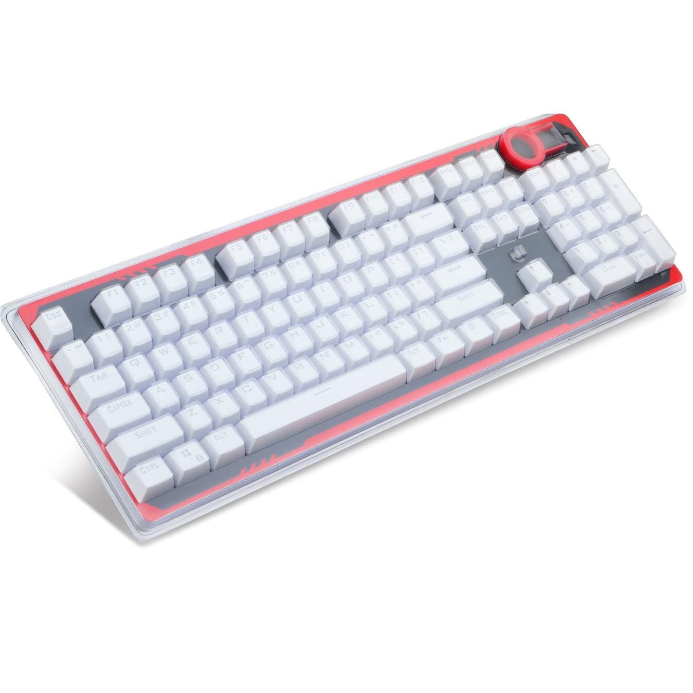 REDRAGON A101 Keycaps – 104 Replacement EN Keycaps | White