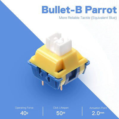 REDRAGON A113 BULLET-B ( 24 PCS ) Mechanical Switches – Tactile Clicky Blue Switch | A113B