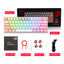 Redragon K617 FIZZ 60% RGB Gaming Mechanical Keyboard, Linear Red Switches | White / Grey