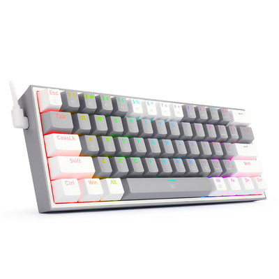 REDRAGON K617 Fizz RGB 60% Gaming Mechanical Keyboard, Red Switches