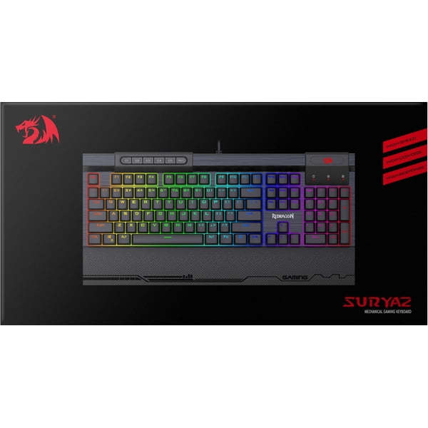 Redragon K563 SURYA2 RGB Mechanical Gaming Keyboard, Blue Switches