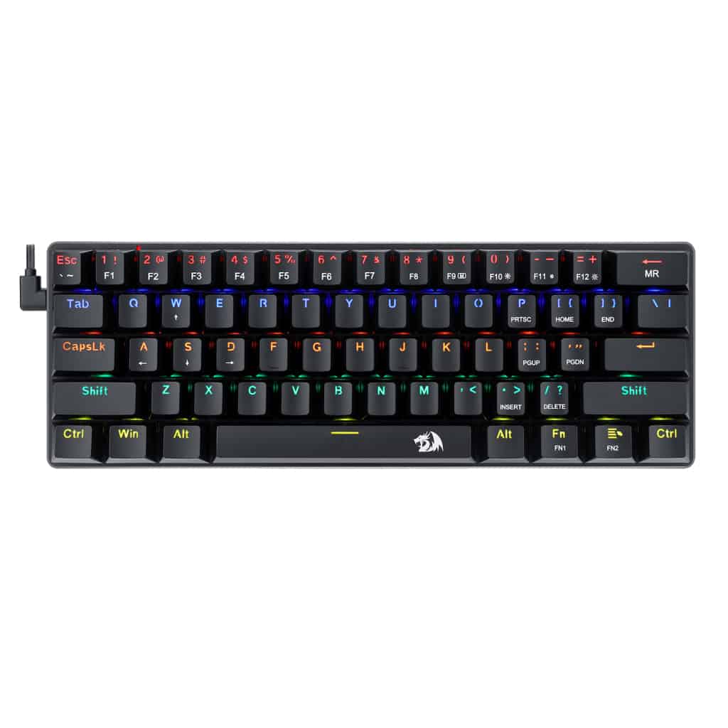 REDRAGON K613 JAX Gaming Mechanical Keyboard Wired, Brown Switch (Black)