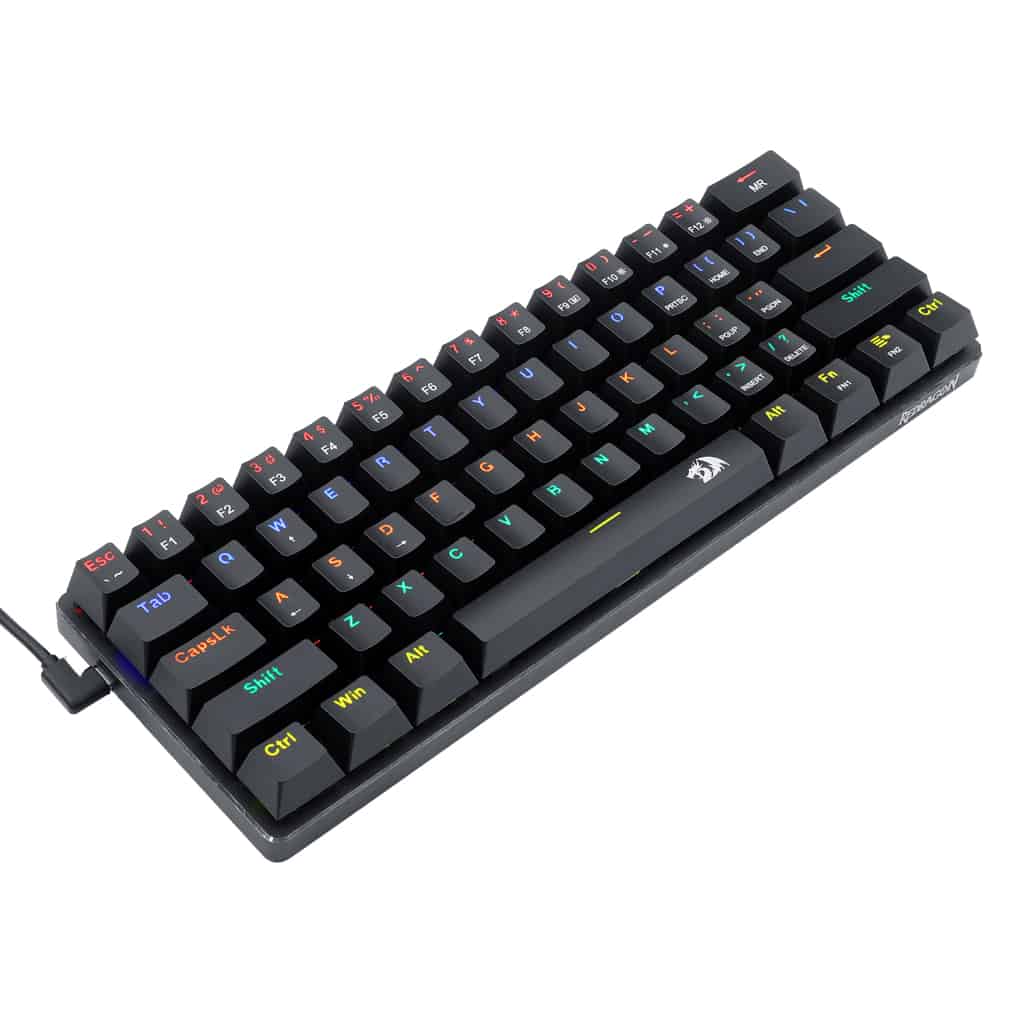 REDRAGON K613 JAX Gaming Mechanical Keyboard Wired, Brown Switch (Black)