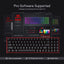 REDRAGON K628 Pollux 75% RGB Gaming Mechanical Keyboard Wired, RED Switch | Black