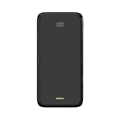 REMAX RPP-133 Mirror Series 10000mAh Power Bank Wired & Wireless Charger - black