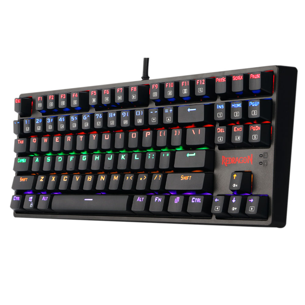 Redragon K576R Daksa 87-Key Mechanical Gaming Keyboard Blue Switches Black
