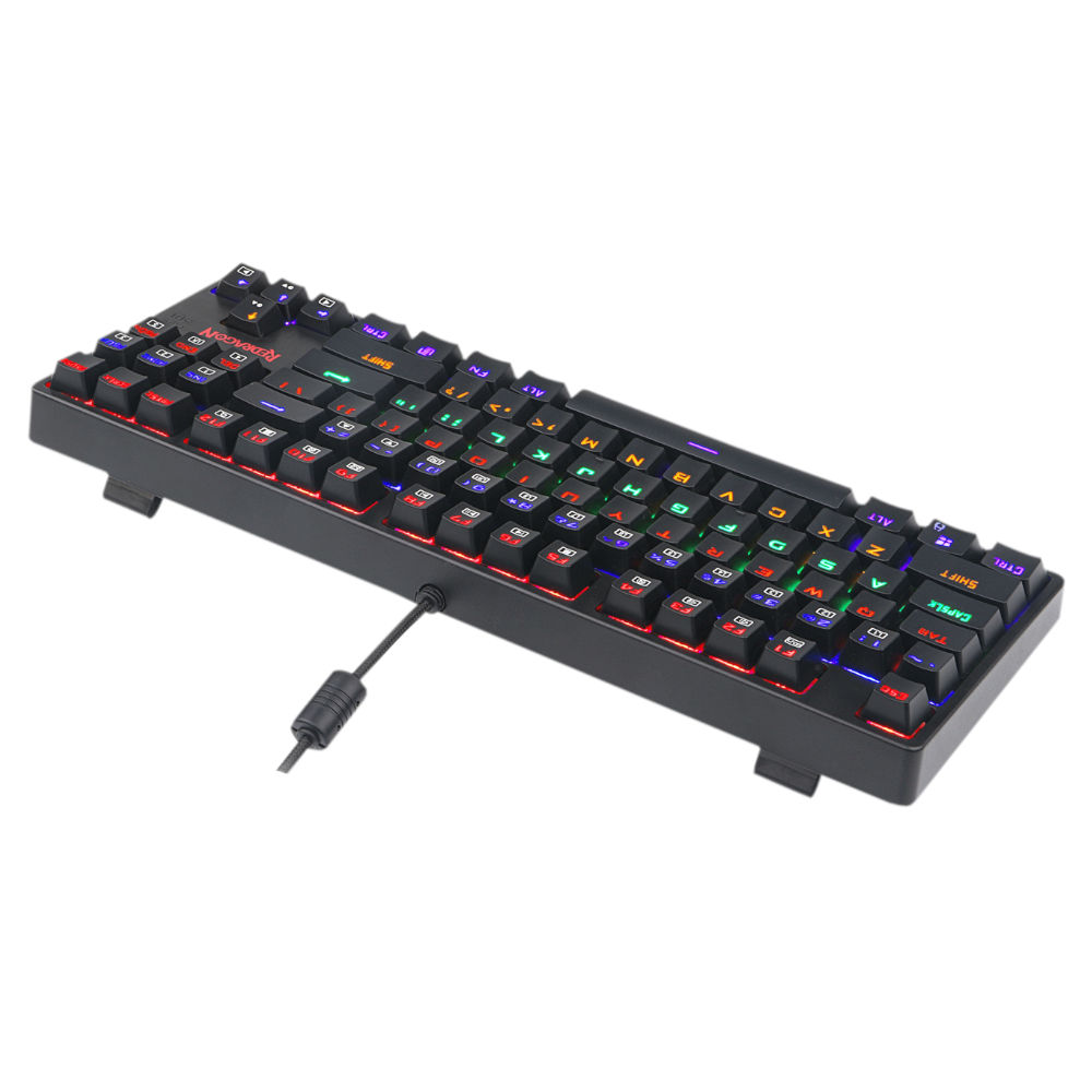 Redragon K576R Daksa 87-Key Mechanical Gaming Keyboard Blue Switches Black