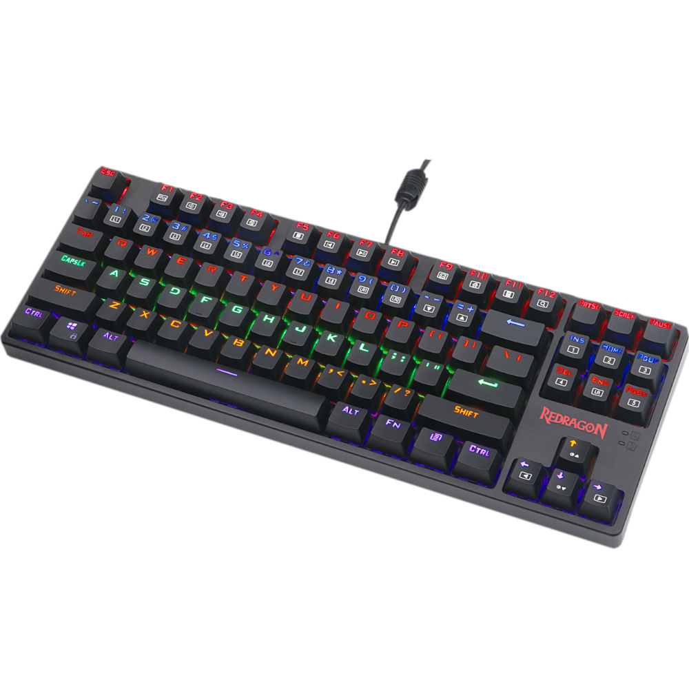 Redragon K576R Daksa 87-Key Mechanical Gaming Keyboard Blue Switches Black