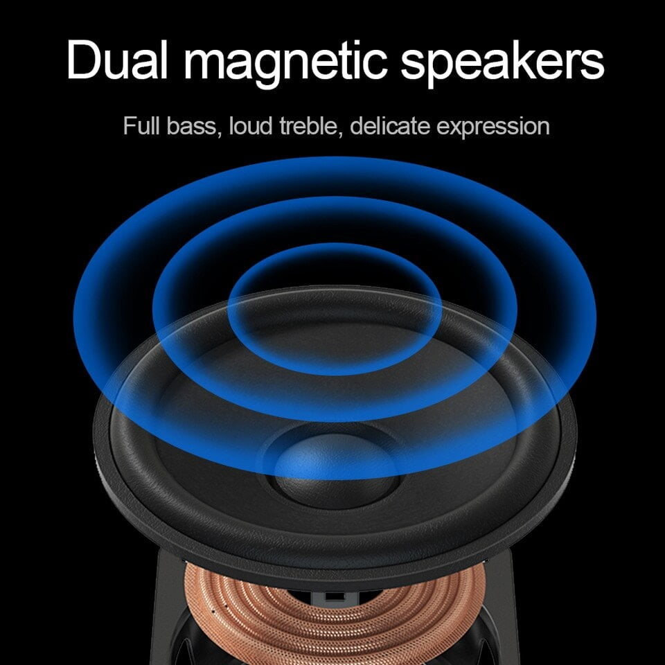 REDRAGON GS520 Anvil RGB Desktop Speakers, 2.0 Channel Stereo USB Powered + 3.5mm Cable