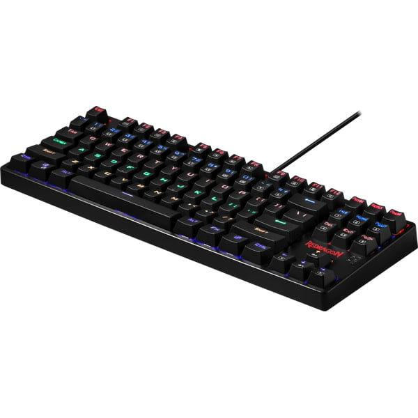 Redragon K576R DASKA Mechanical Rainbow Led Gaming Keyboard, Blue Switches – (Black)
