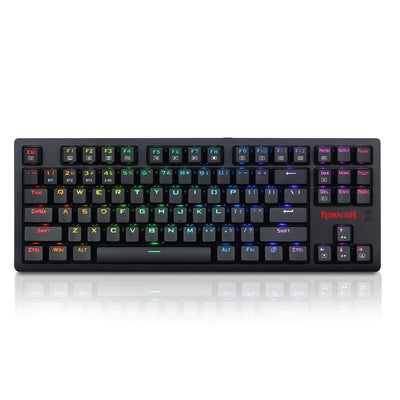 Redragon K598 KNIGHT Wireless TKL RGB Mechanical Gaming Keyboard, Brown Switches | Black
