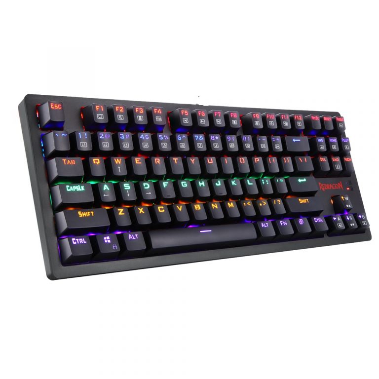 Redragon K598 KNIGHT Wireless TKL RGB Mechanical Gaming Keyboard, Brown Switches | Black