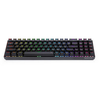 REDRAGON K627P ZED PRO RGB 75% Wireless Gaming Mechanical Keyboard, Low Profile Brown Switches (Black)