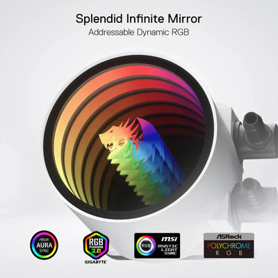 Redragon CCW-3013W 360mm Liquid Cooler ARGB Infinity Effect White