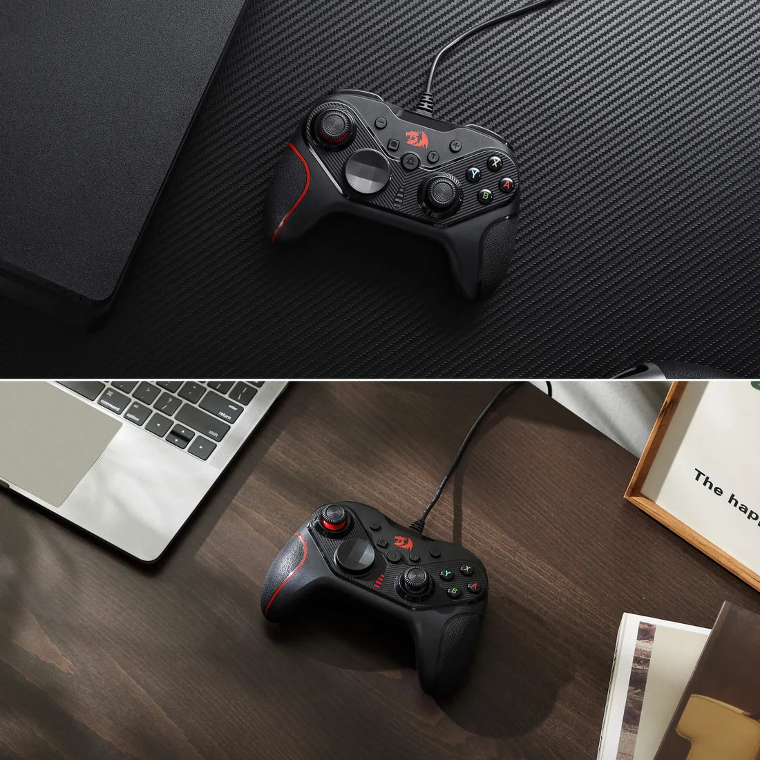 Redragon G710 Wired Controller Dual Vibration Motors Programmable Buttons Black