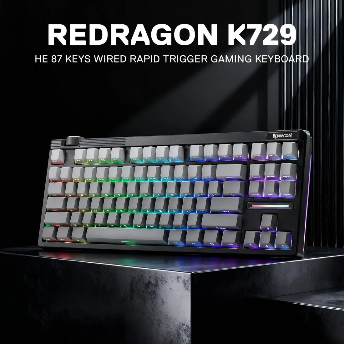 Redragon K729-M OTIIM Magnetic 87-Key Gaming Keyboard 8K Polling Multicolour