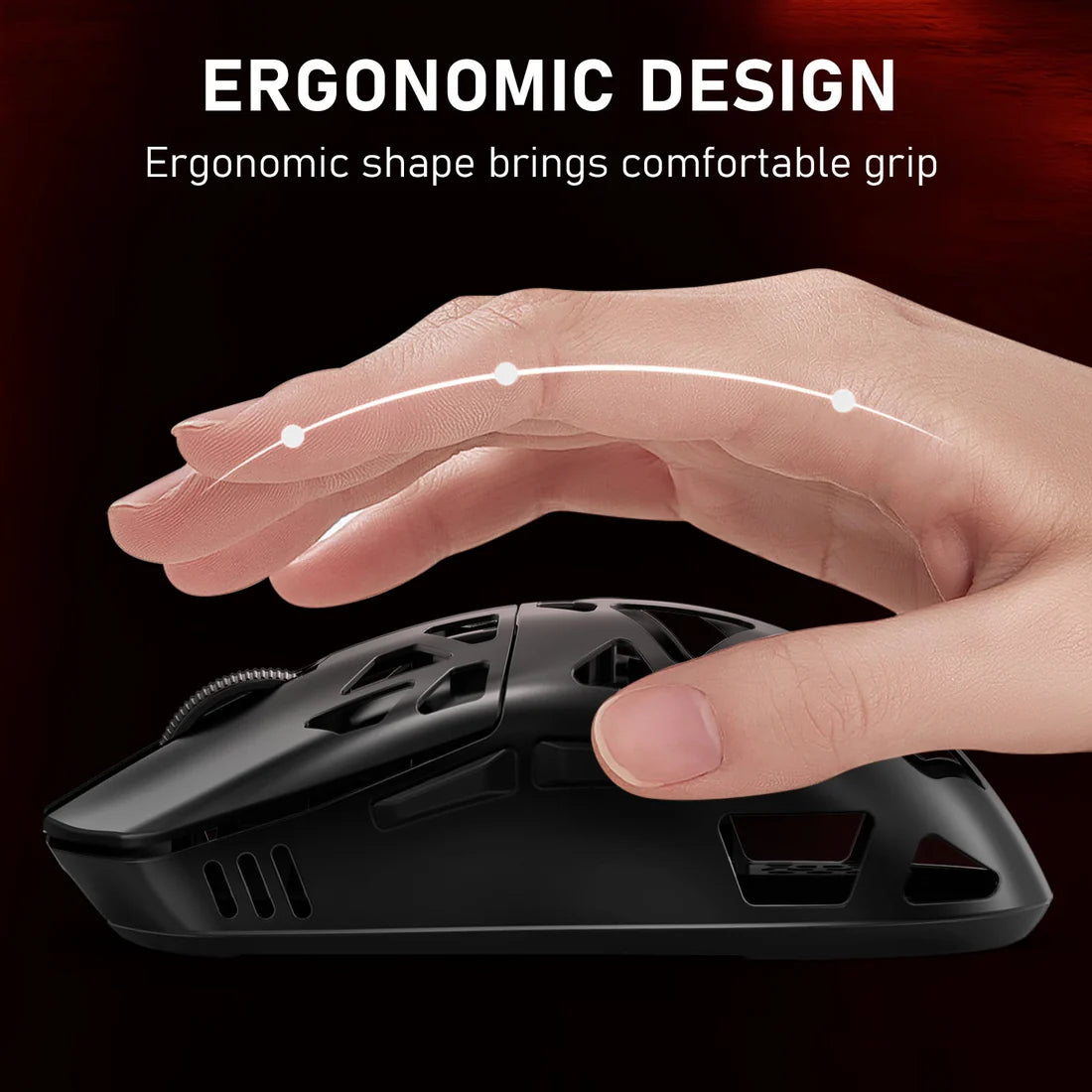 Redragon M997 PRO 1K Prism Pro Wireless Gaming Mouse Ultra-Light 55g 26000 DPI Black