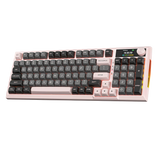 Redragon K725GBP Mechanical Gaming Keyboard LCD Screen with Knob Pink