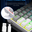REDRAGON K616 Fizz Pro RGB 60% Wireless & Bluetooth Gaming Mechanical Keyboard, Red Switches (Grey White)