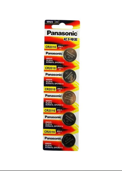 Panasonic Pack Of 5 Lithium Coin Battery Silver