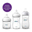 PHILIPS 2-Piece Ultra Flexible Silicone Natural Baby Bottle Teats Newborn - Clear