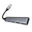 High quality mini aluminum alloy usb HUB four in one adapter docking station usb hub for computer mobile phone SX-36