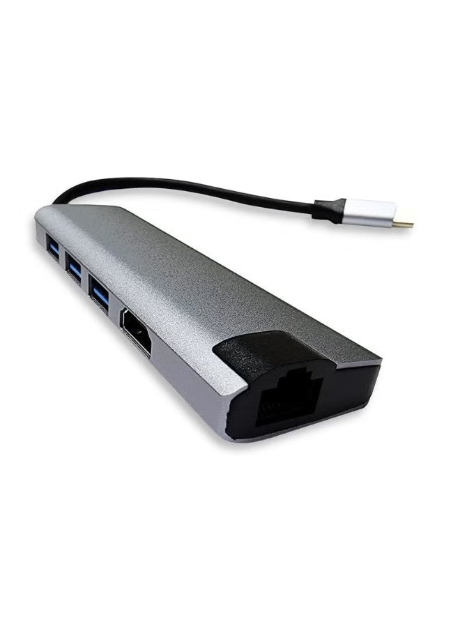 6 In 1 USB C docking station Compliant with USB3.0, USB1.1/2.0 specifications