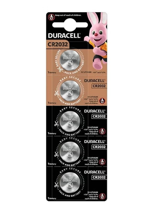 DURACELL CR2032 LITHIUM 3V CARD (5 PIECES)