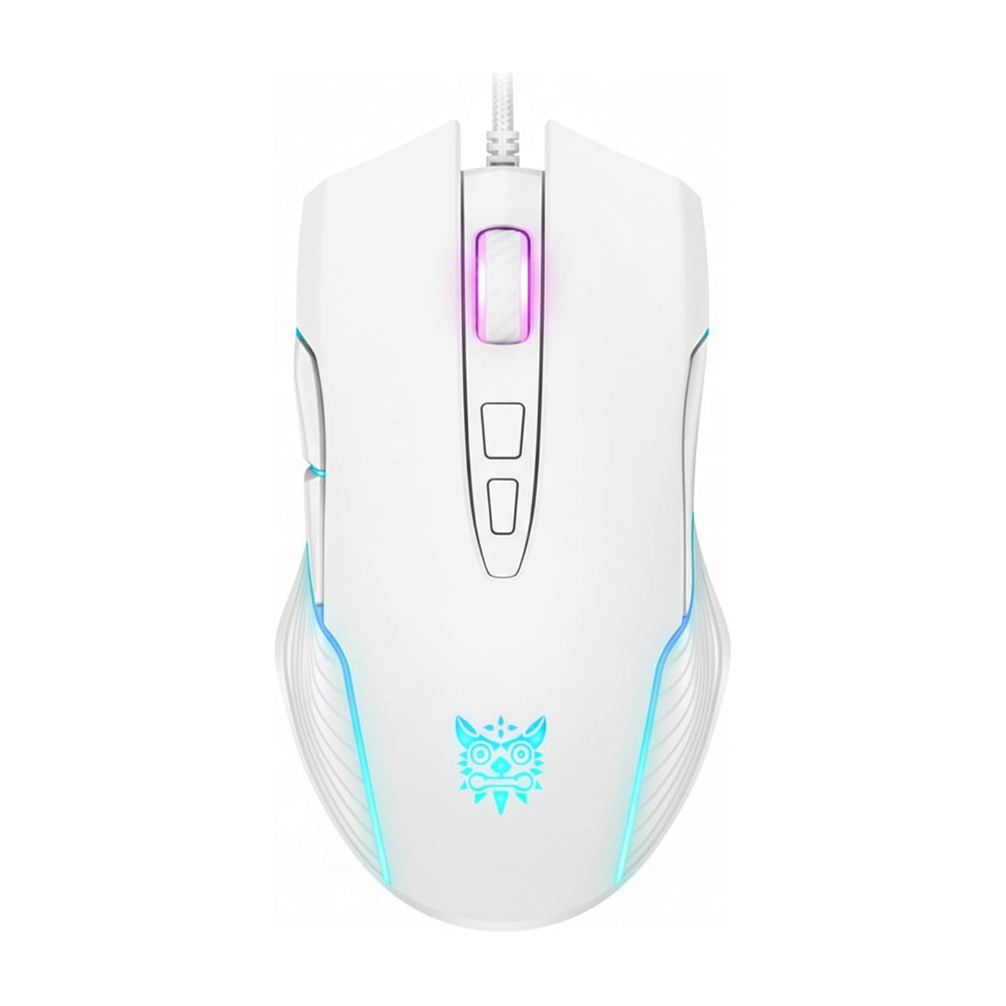 ماوس جيمنج ONIKUMA CW905 سلكي بدقة 6400 DPI أبيض