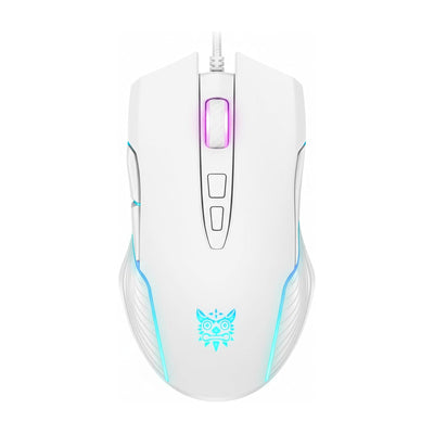 ماوس جيمنج ONIKUMA CW905 سلكي بدقة 6400 DPI أبيض