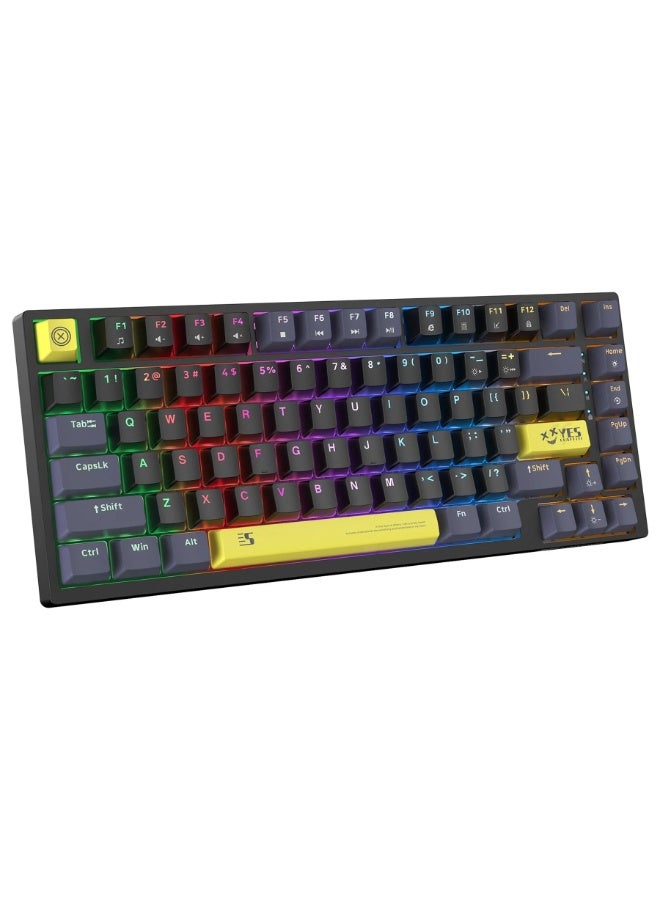 G52 RGB Wired Mechanical Gaming Keyboard with 82 Keys,