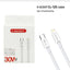 Fast Charging Cable 30W, USB Type-C to Lightning  High-Speed Data Sync Cord, Durable Tangle-Free Design, Reliable Transf
